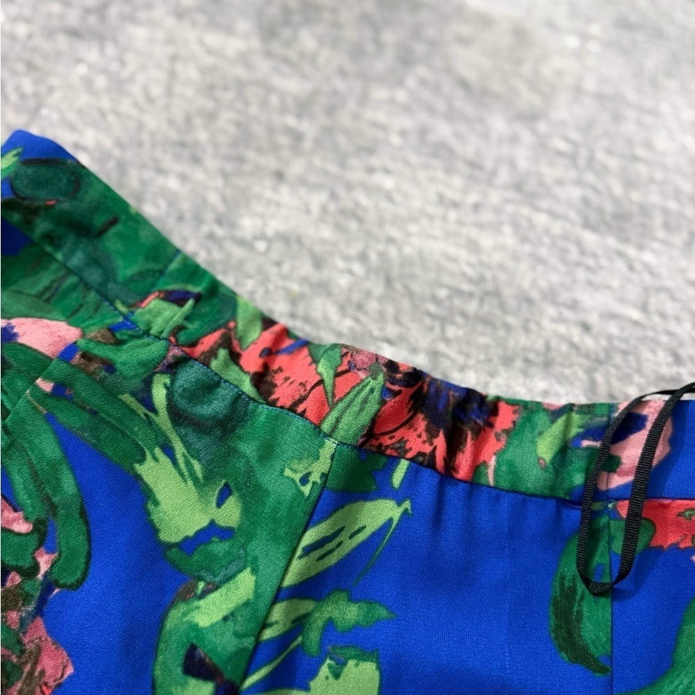 RACHEL Rachel Roy Blue and Green Wide Leg Pants Size 2 - Picture 9 of 10